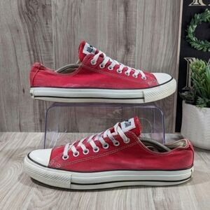 Unisex Converse Red Chucks Low Ox Sneakers Men's Size 10 Women's Size 12